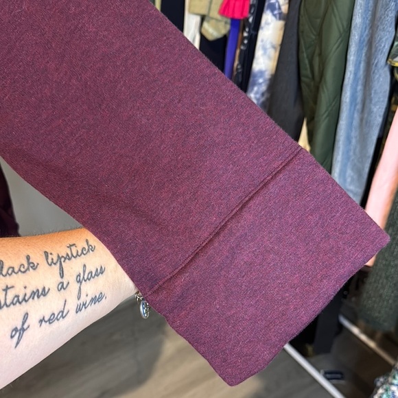 Athleta oversized Purple Cowl Neck Sweater with Bell Sleeves very cozy - Picture 3 of 4